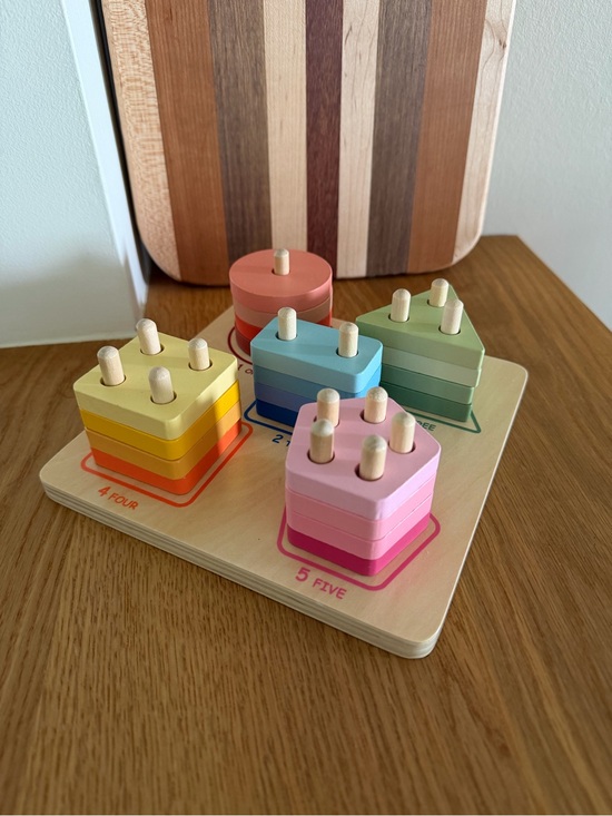 Other - wooden stacking counting and matching educational toy game